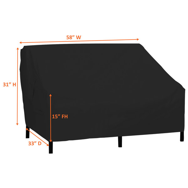 Arlmont & Co. HeavyDuty Multipurpose Waterproof Outdoor Loveseat Bench